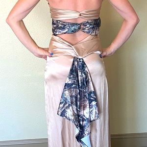 Custom made formal camo dress